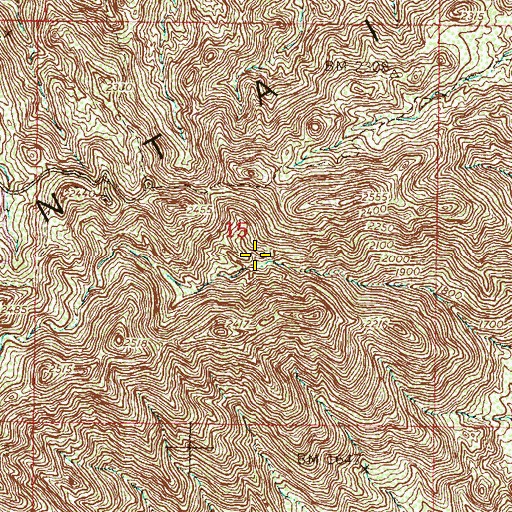 Topographic Map of Eagle Pass, AZ