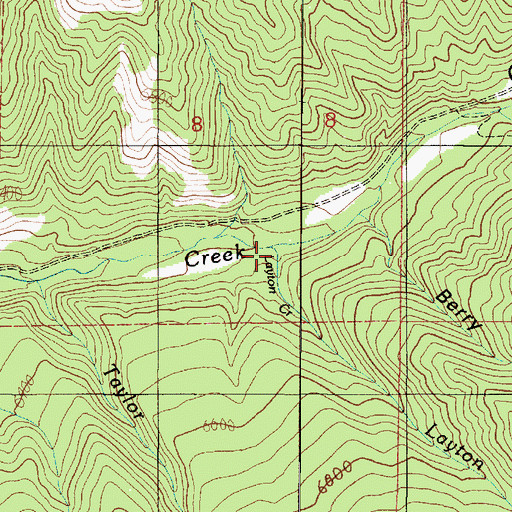 Topographic Map of Layton Creek, UT