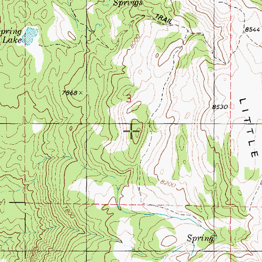 Topographic Map of Little Table, UT
