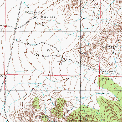 Topographic Map of Long Canyon, UT