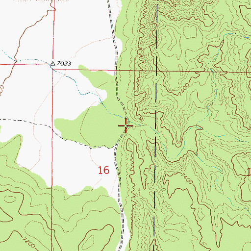 Topographic Map of Losee Canyon, UT