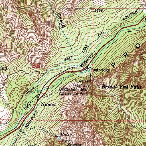 Topographic Map of Lost Creek, UT