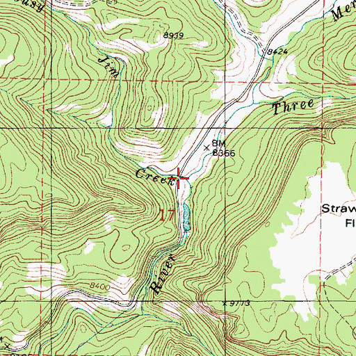 Topographic Map of Lousy Jim Creek, UT
