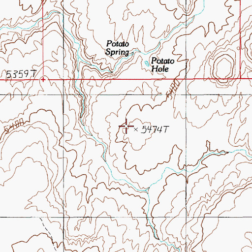 Topographic Map of Mancos Mesa, UT