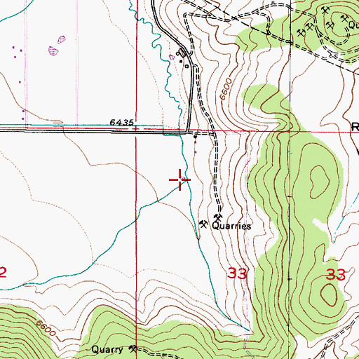 Topographic Map of McLeod Creek, UT