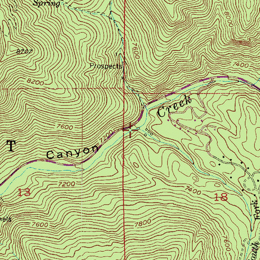 Topographic Map of Mill D South Fork, UT