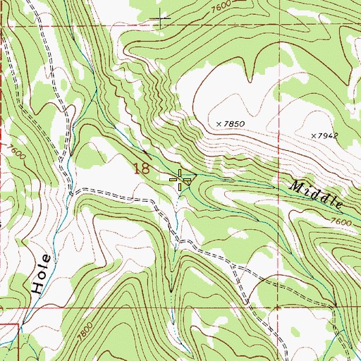 Topographic Map of Mill Fork, UT