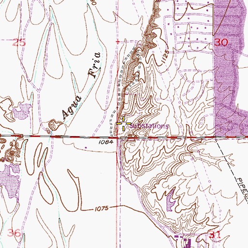 Topographic Map of El Sol Substation, AZ