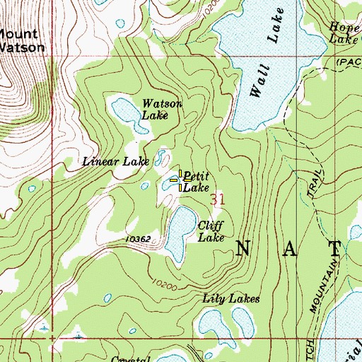 Topographic Map of Petit Lake, UT