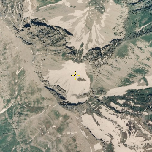 Aerial/Satellite Image of Pika Cirque, UT