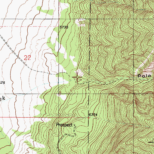Topographic Map of Pole Canyon, UT