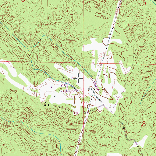 Topographic Map of Quail Ridge Country Club, AL