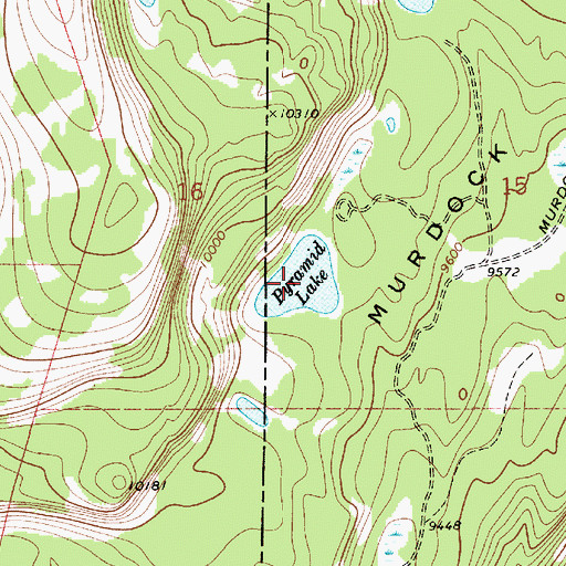 Topographic Map of Pyramid Lake, UT