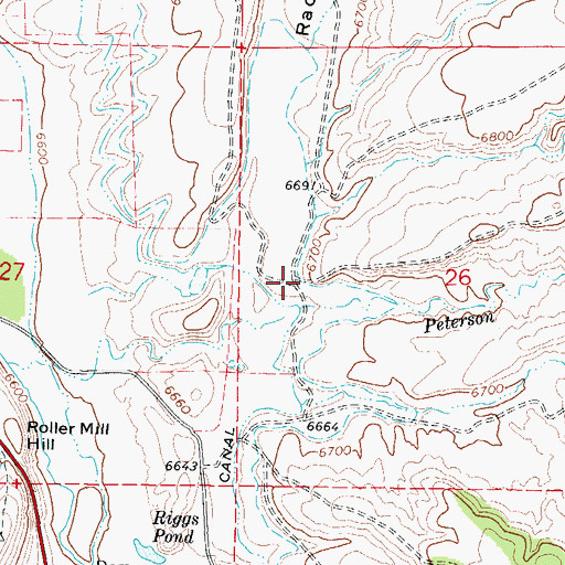 Topographic Map of Race Hollow, UT