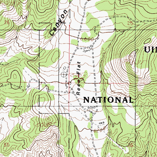Topographic Map of Rees Flat, UT