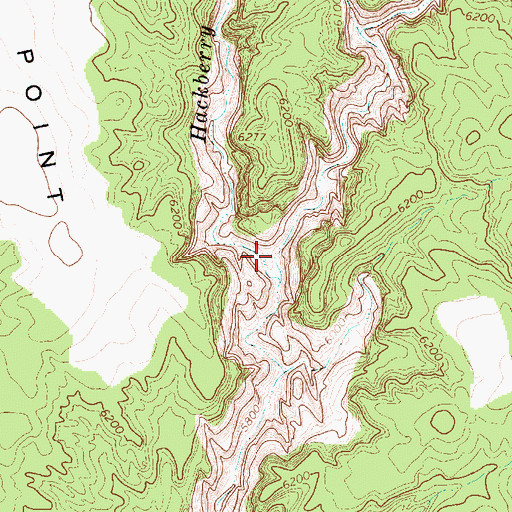 Topographic Map of Round Valley Draw, UT