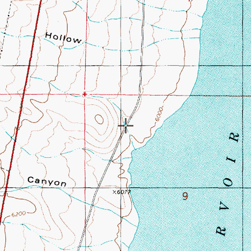 Topographic Map of Rudd Hollow, UT