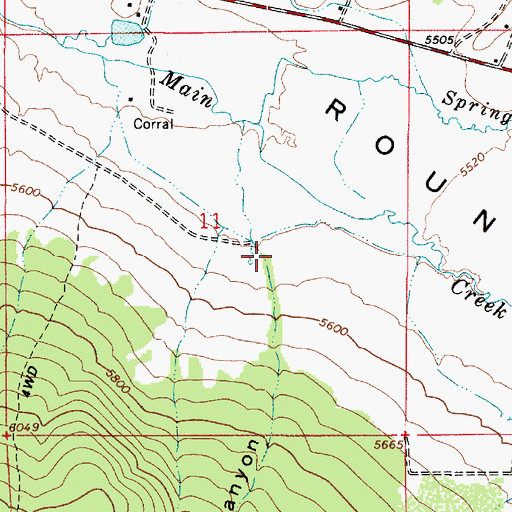 Topographic Map of Sams Canyon, UT