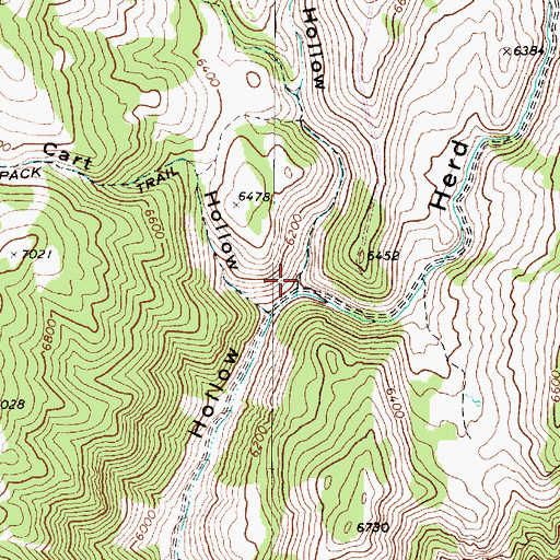 Topographic Map of Seep Hollow, UT