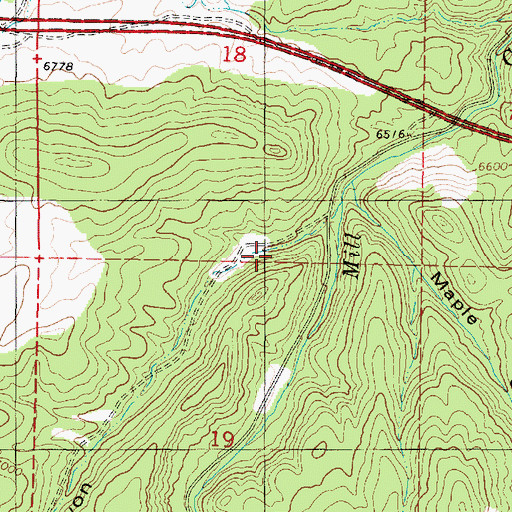 Topographic Map of Sevier Canyon, UT