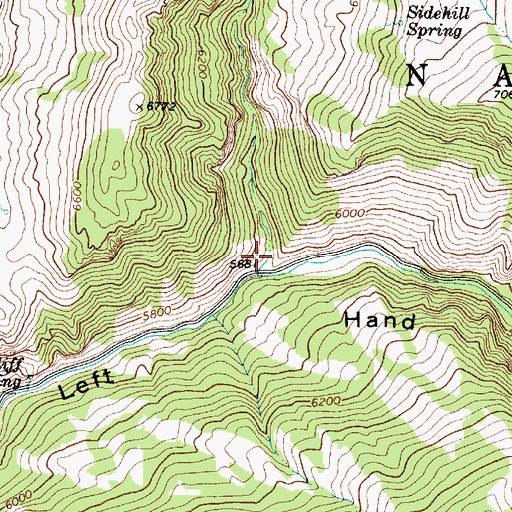 Topographic Map of Sheep Creek, UT