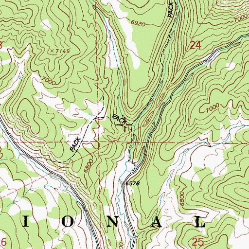 Topographic Map of Shingle Mill Fork, UT
