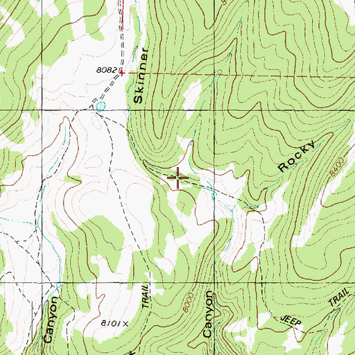 Topographic Map of Skinner Hollow, UT