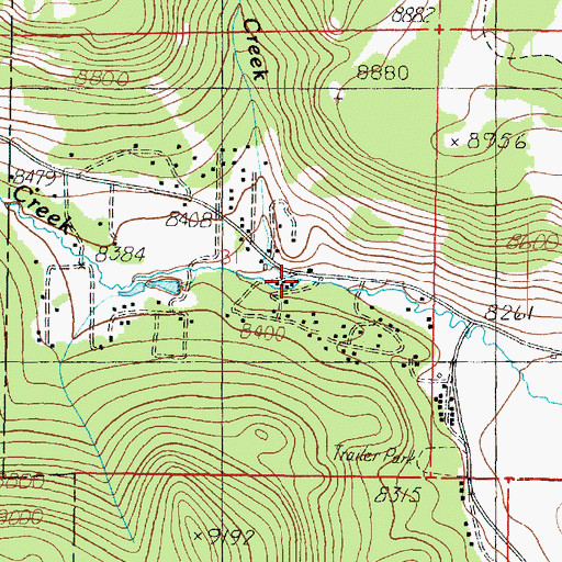 Topographic Map of Skoots Creek, UT