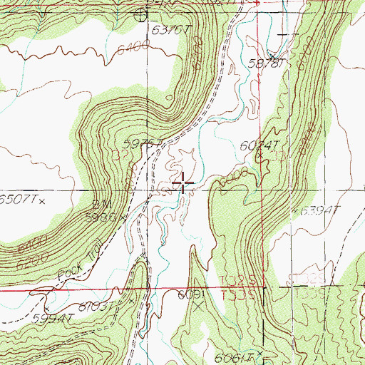 Topographic Map of Stevens Canyon, UT