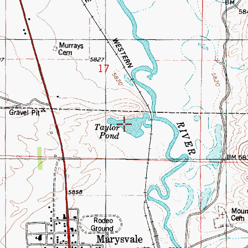 Topographic Map of Taylor Pond, UT