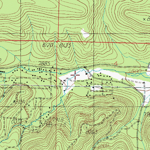 Topographic Map of Tommy Creek, UT