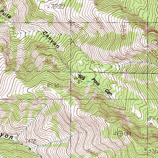 Topographic Map of Upper Spring, UT