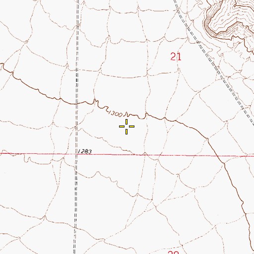 Topographic Map of Flying A Ranch Airport (historical), AZ