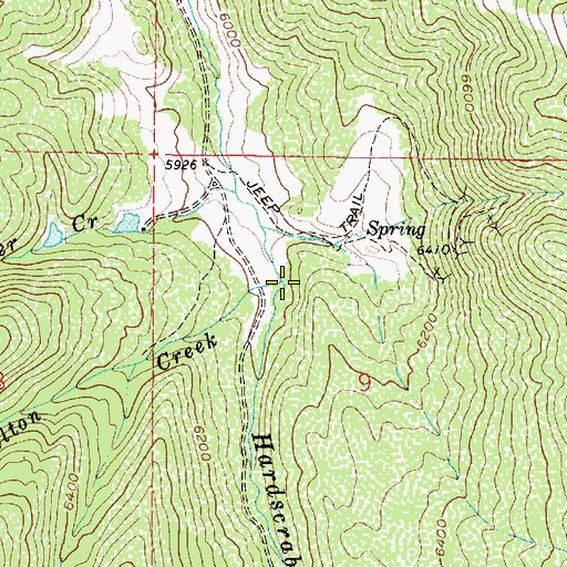 Topographic Map of Walton Creek, UT