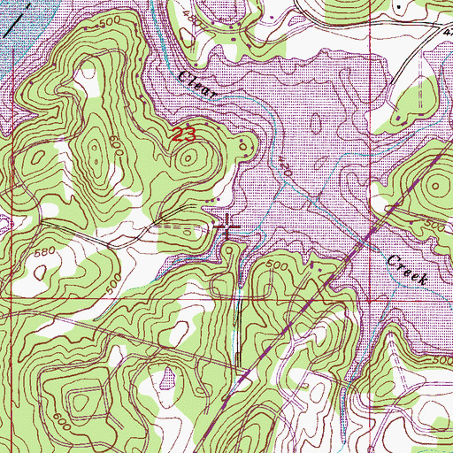 Topographic Map of Alpine Bay, AL
