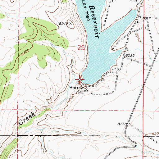 Topographic Map of Forsyth Dam, UT