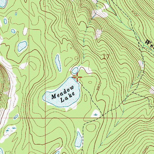 Topographic Map of Seymour Meadow Lake Dam, UT