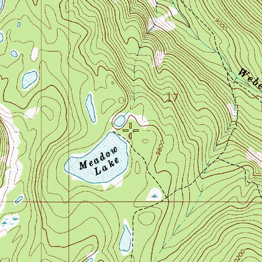 Topographic Map of Seymour Meadow Lake Dam, UT