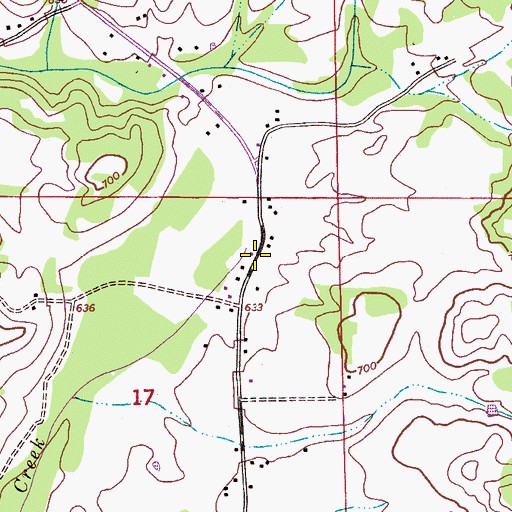 Topographic Map of Dills Spring, AL