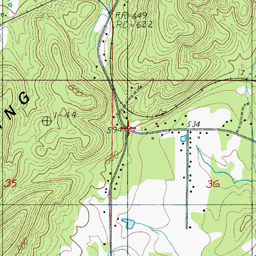 Topographic Map of Fair Park, AL