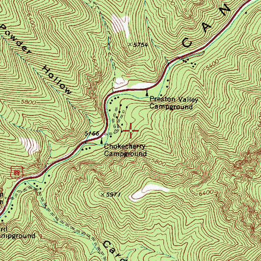 Topographic Map of Brachiopod Rock, UT
