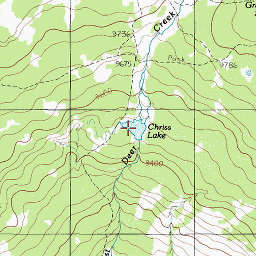Topographic Map of Chriss Lake, UT