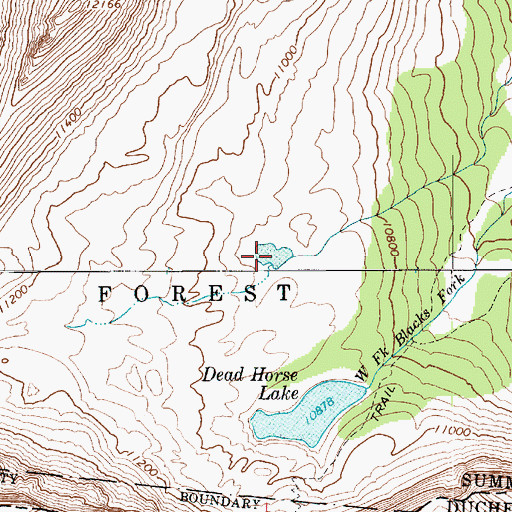 Topographic Map of Lake Ejod, UT