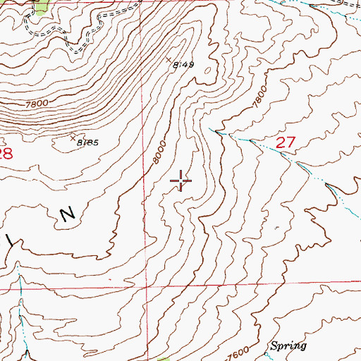 Topographic Map of Goslin Mountain Wildlife Management Area, UT