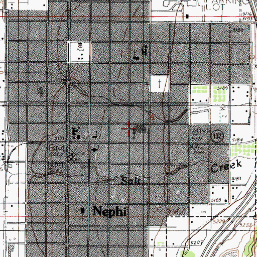 Topographic Map of Nebo View Elementary School, UT
