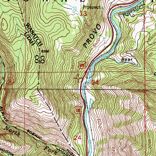 Topographic Map of Riverbend Trailer Park, UT
