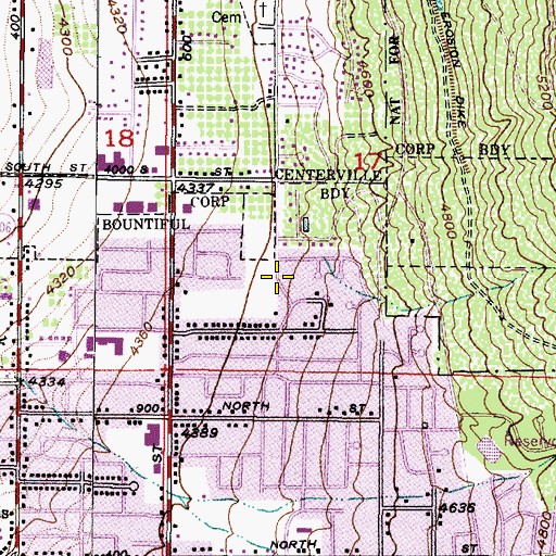 Topographic Map of The Church of Jesus Christ of Latter Day Saints, UT