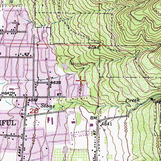 Topographic Map of The Church of Jesus Christ of Latter Day Saints, UT