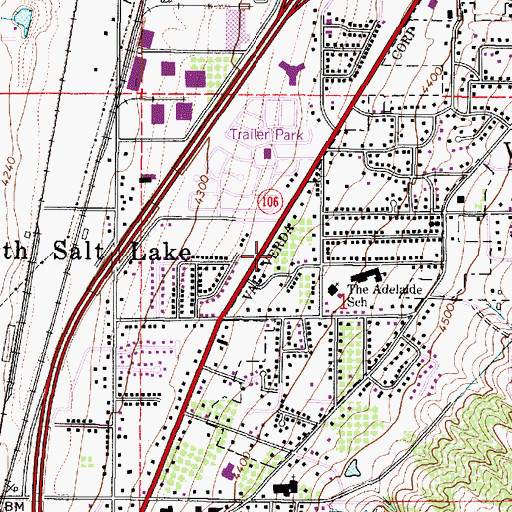 Topographic Map of Gold Mine Acres Condominium, UT