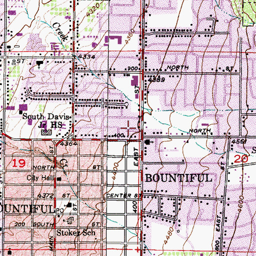 Topographic Map of Colonial Gardens Condominium, UT